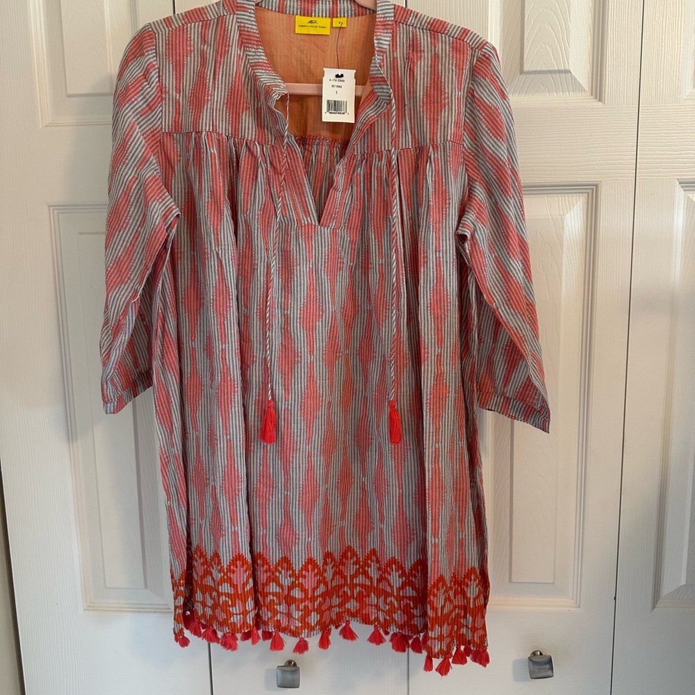 Roberta Roller Rabbit Grey and Orange Tunic